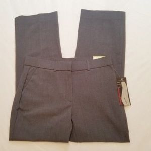 Sag Harbor Petite Stretch Trousers, Gray, NWT